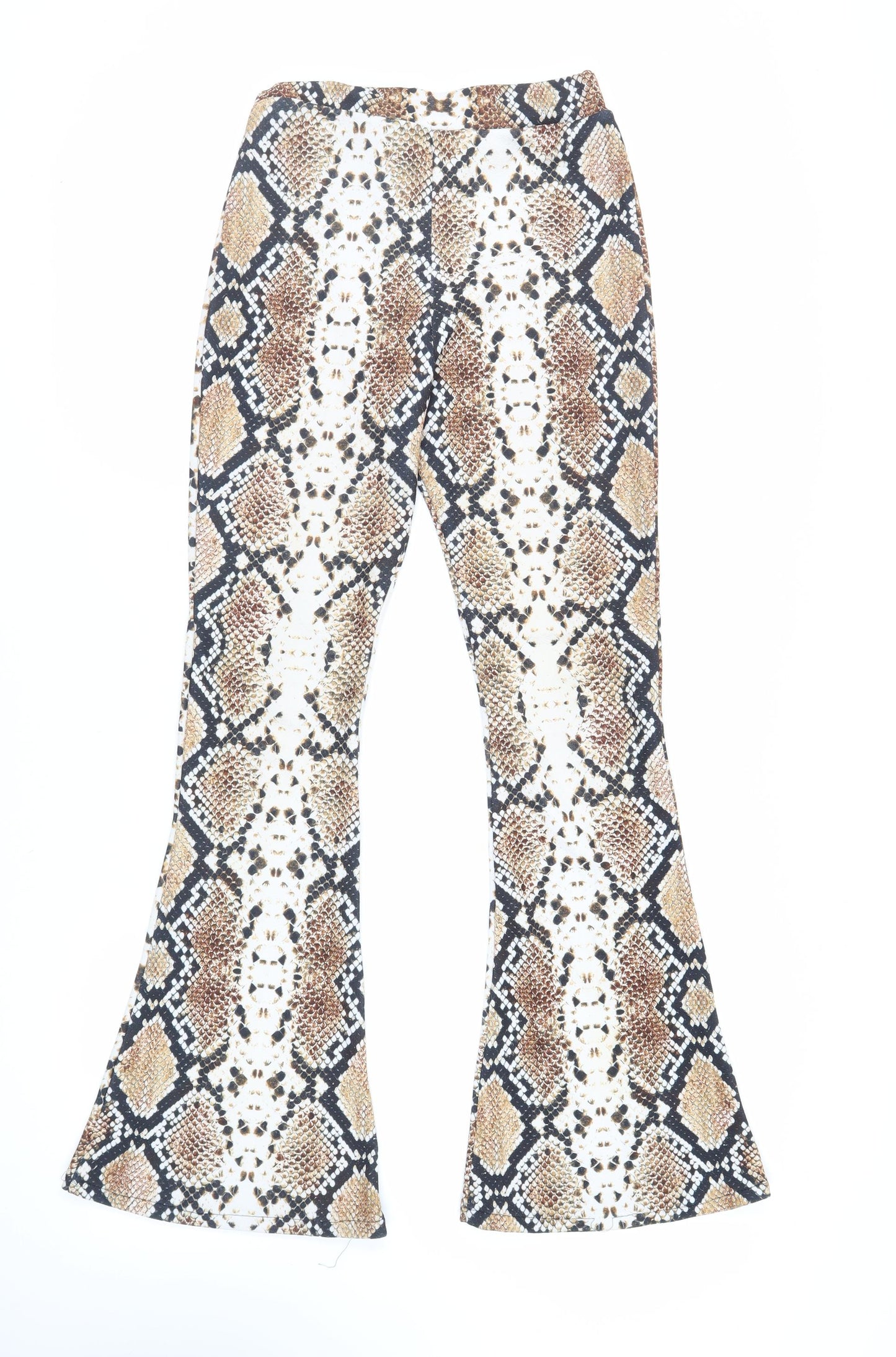 I SAW IT FIRST Womens Brown Animal Print Polyester Jogger Leggings Size 6 L31 in - Elasticated Waist