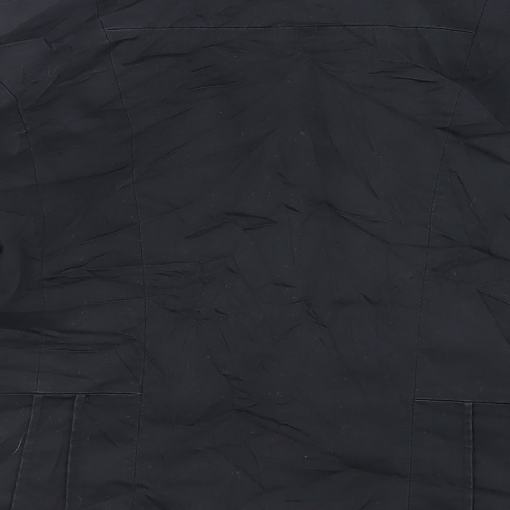 H&M Womens Black Jacket Blazer Size 10 Button