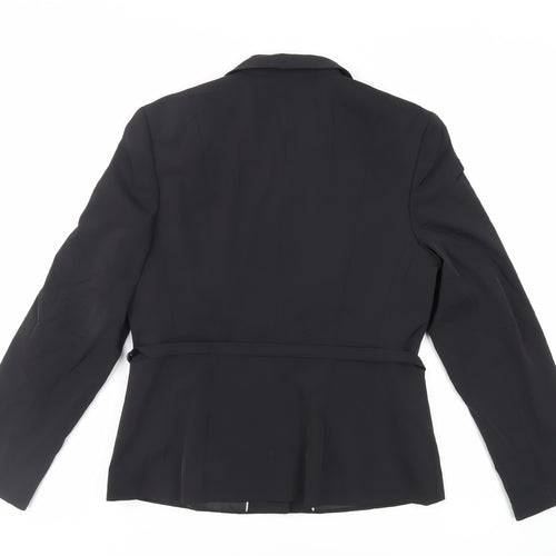 NEXT Womens Black Jacket Blazer Size 14 Hook & Eye