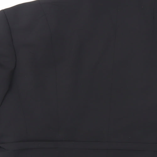 NEXT Womens Black Jacket Blazer Size 14 Hook & Eye