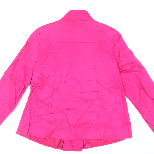 Marks and Spencer Womens Pink Jacket Size 14 Button