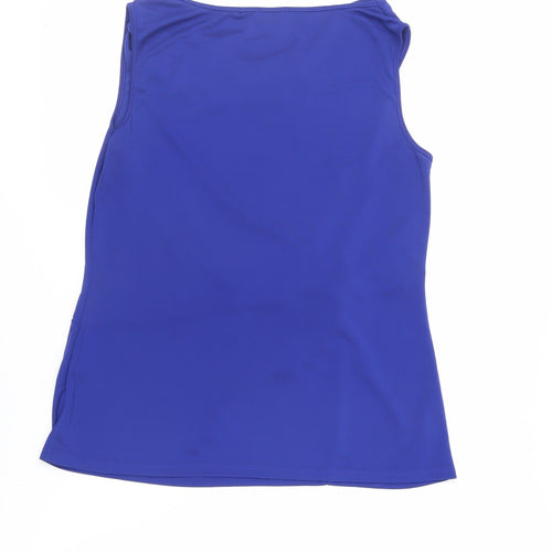Kaliko Womens Blue Polyester Basic Blouse Size 16 Cowl Neck