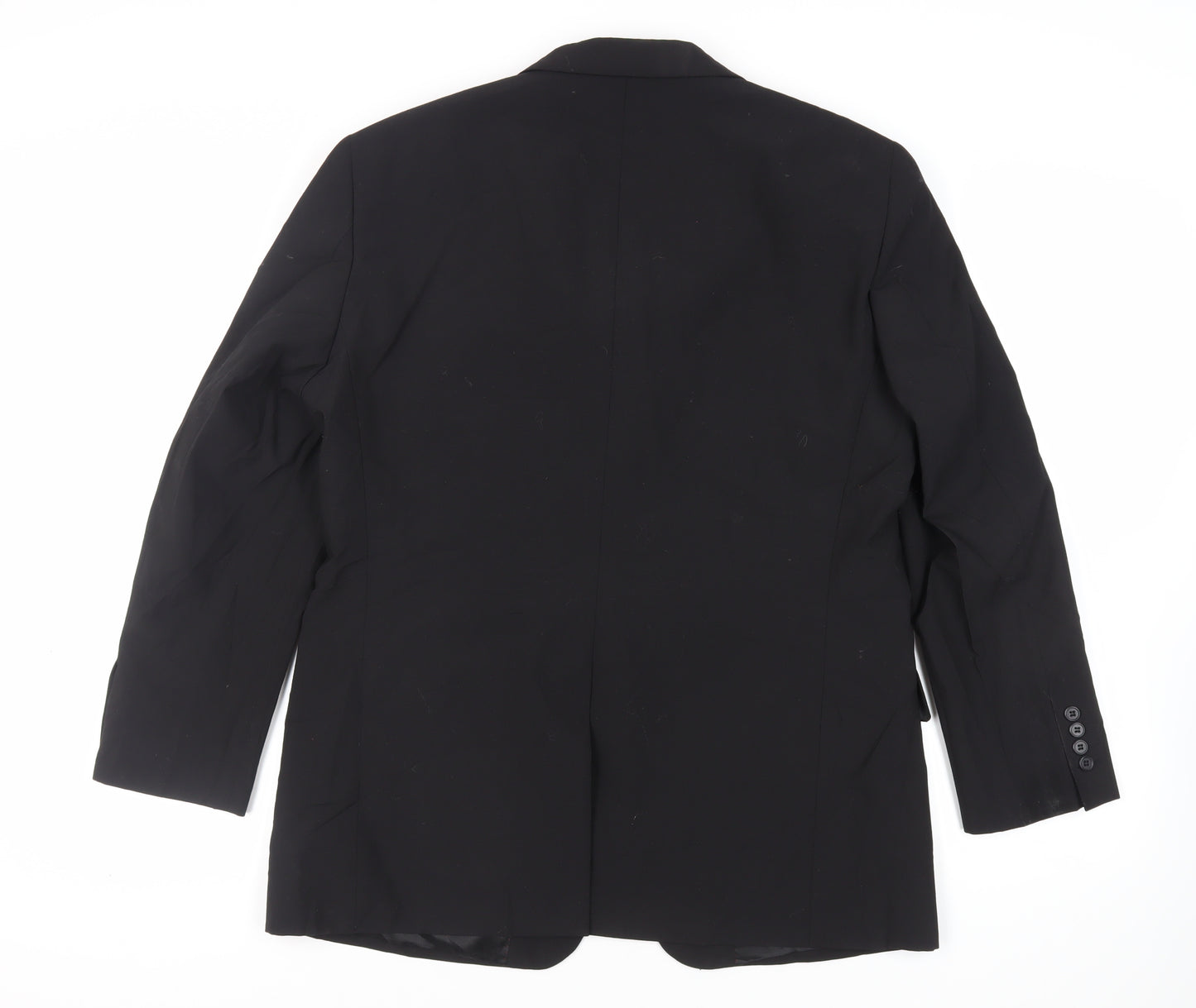 Charlton Gray Mens Black Polyester Jacket Blazer Size 42 Regular