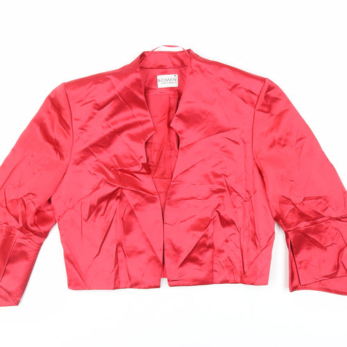 Roman Womens Red Jacket Size 10 - Open