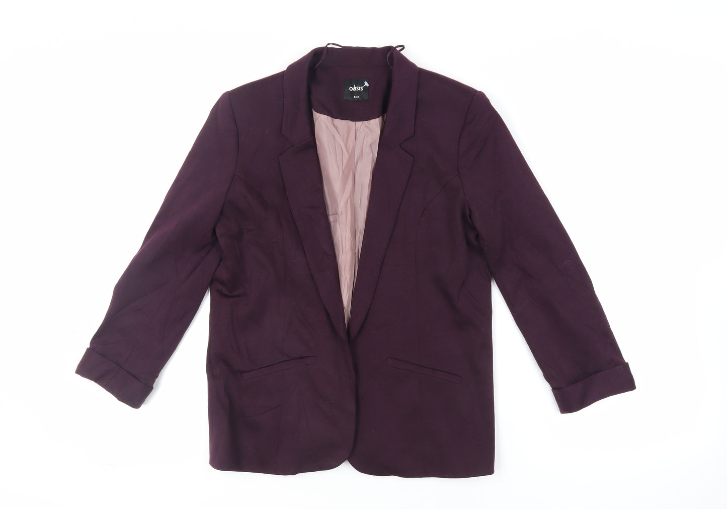 Oasis Womens Purple Jacket Blazer Size 8 - Open