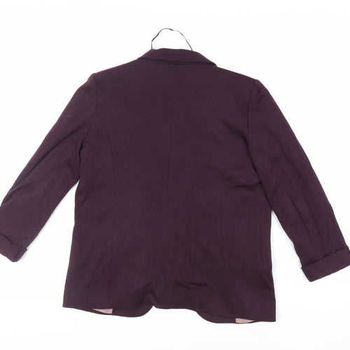 Oasis Womens Purple Jacket Blazer Size 8 - Open