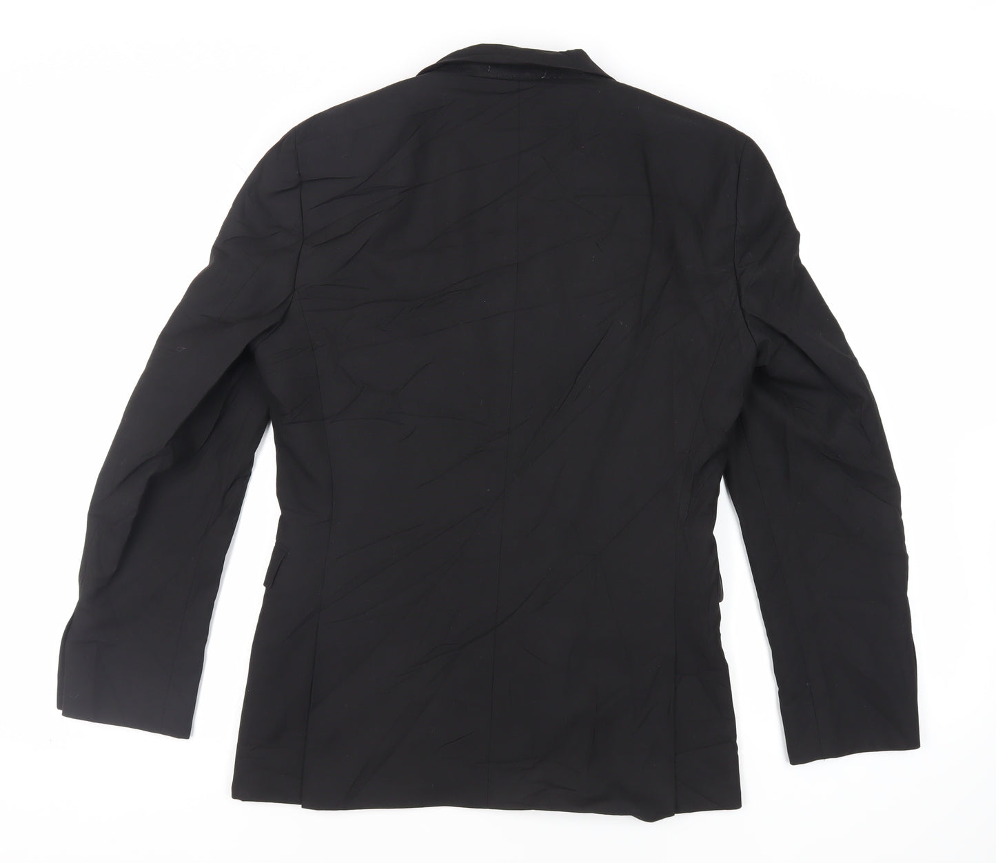 NEXT Mens Black Polyester Jacket Suit Jacket Size 36 Regular