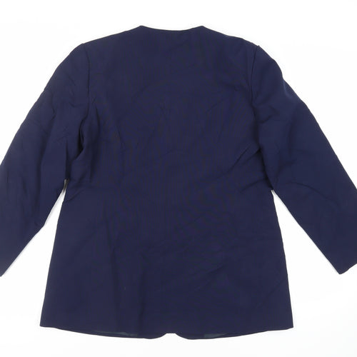 Berkertex Womens Blue Jacket Blazer Size 16 Button