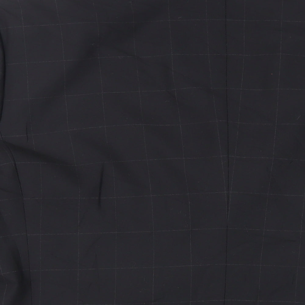 Ben Sherman Mens Black Check Wool Jacket Suit Jacket Size 44 Regular