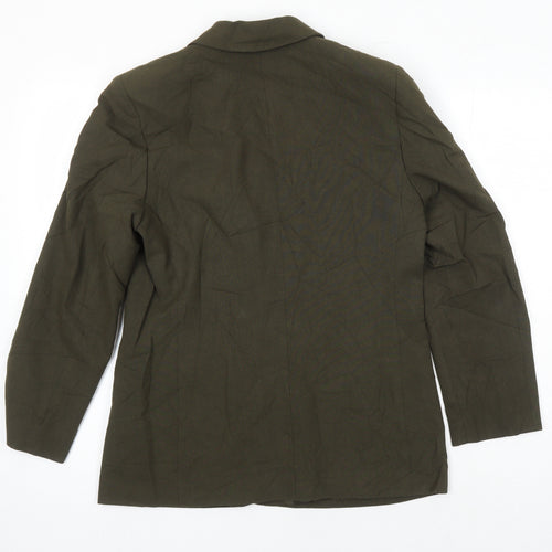 St Michael Womens Green Jacket Blazer Size 10