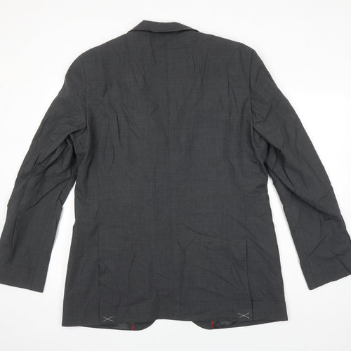 M&S Mens Grey Wool Jacket Suit Jacket Size 42 Regular