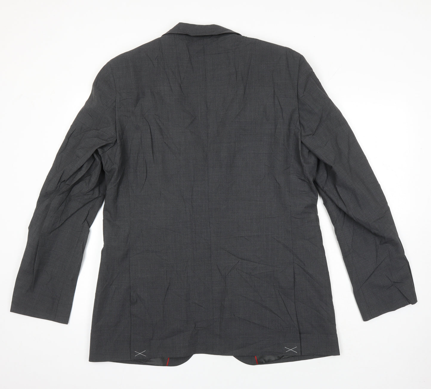 M&S Mens Grey Wool Jacket Suit Jacket Size 42 Regular