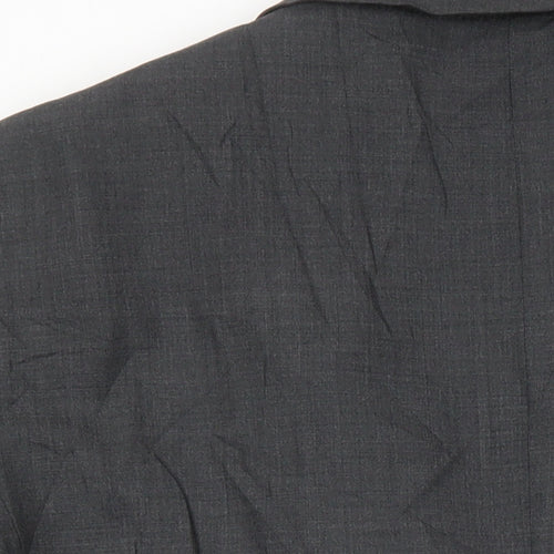 M&S Mens Grey Wool Jacket Suit Jacket Size 42 Regular
