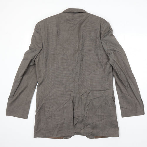 Marks and Spencer Mens Brown Wool Jacket Suit Jacket Size 40 Regular