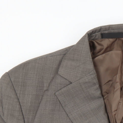Marks and Spencer Mens Brown Wool Jacket Suit Jacket Size 40 Regular