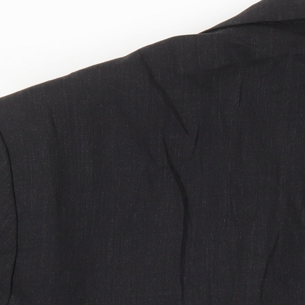 M&S Mens Black Wool Jacket Suit Jacket Size 44 Regular