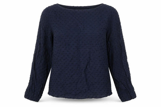 Zara Womens Blue Viscose Tunic Blouse Size XL Boat Neck