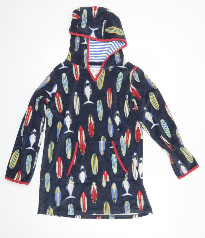 Fat Boys Multicoloured Geometric Cotton Gown Size 12-13 Years - Sharks