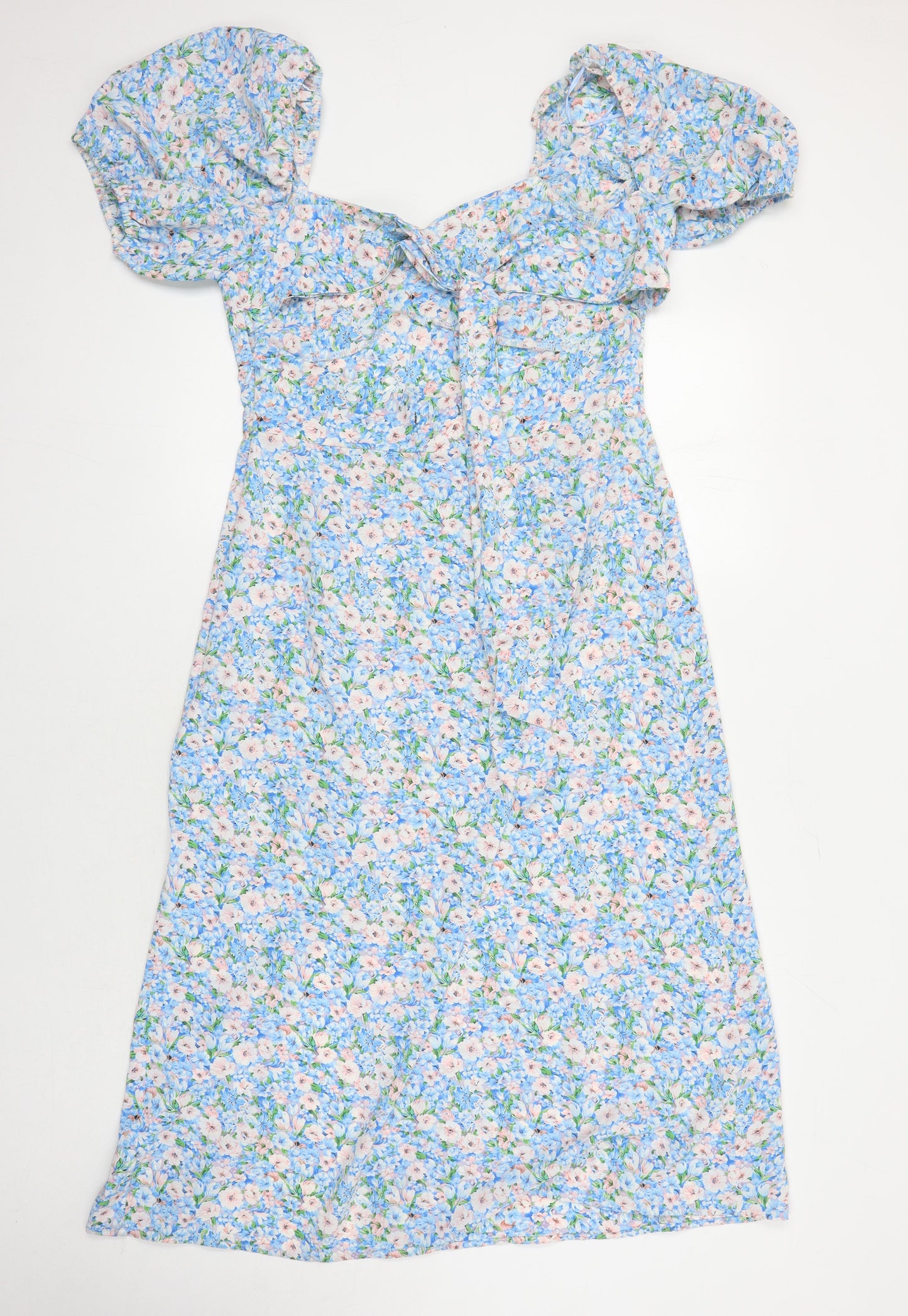 Quiz Womens Multicoloured Floral Polyester A-Line Size 12 Sweetheart