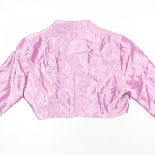 Renata Womens Pink Jacket Blazer Size 12