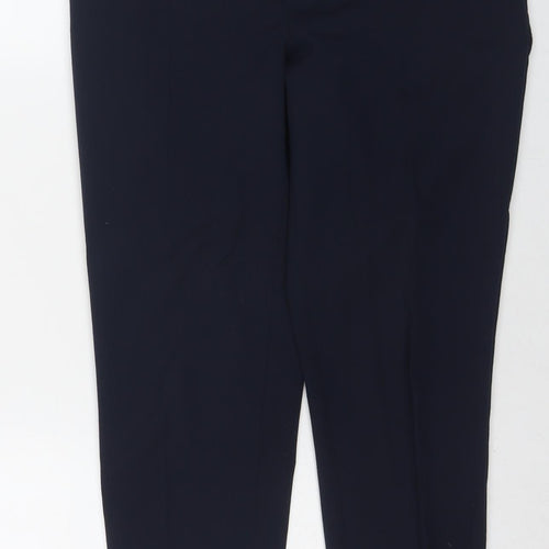 Dorothy Perkins Womens Blue Polyester Trousers Size 8 L24 in Regular Zip