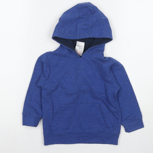 Urban Rascles Boys Blue Cotton Pullover Hoodie Size 3 Years Pullover