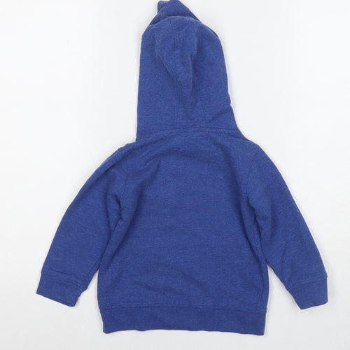 Urban Rascles Boys Blue Cotton Pullover Hoodie Size 3 Years Pullover
