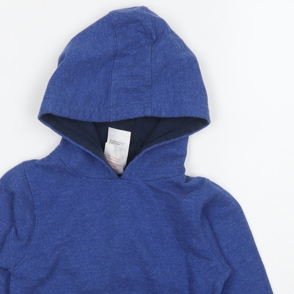 Urban Rascles Boys Blue Cotton Pullover Hoodie Size 3 Years Pullover