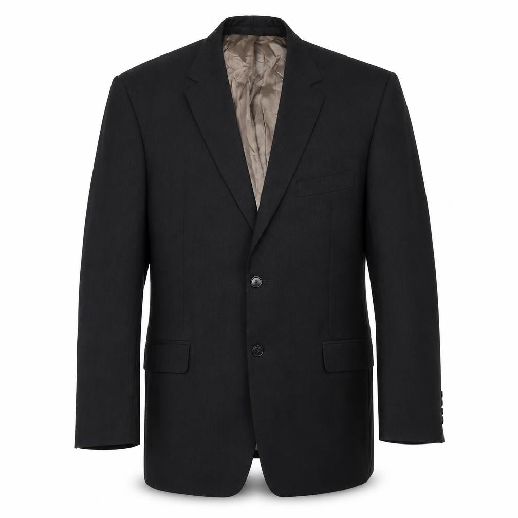 Front view of Marks & Spencer men’s grey wool jacket suit jacket, size 42, regular