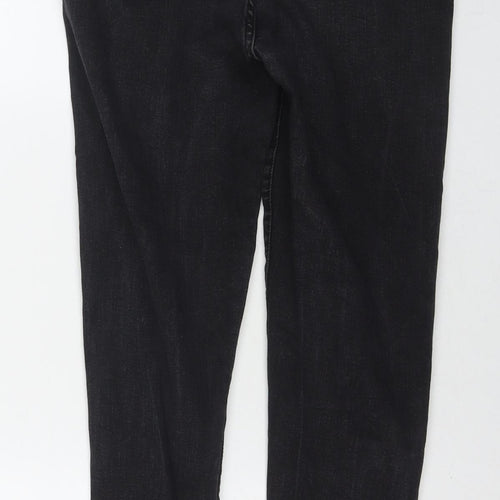 365 Denim Womens Black Cotton Skinny Jeans Size 16 L27 in Regular Zip