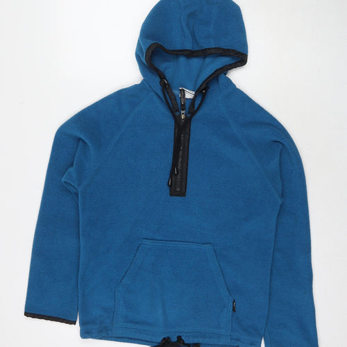 ILA Womens Blue Polyester Pullover Hoodie Size 12 Pullover