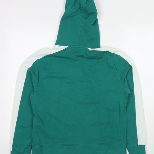 Topman Mens Green Cotton Pullover Hoodie Size XS