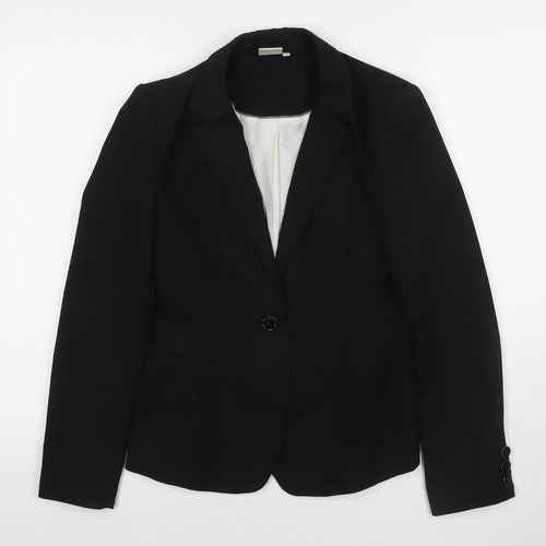 NEXT Womens Black Jacket Blazer Size 8 Button