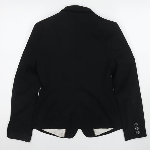 NEXT Womens Black Jacket Blazer Size 8 Button