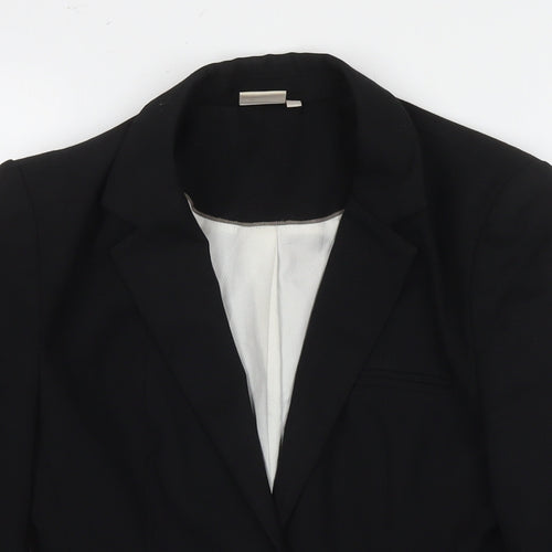 NEXT Womens Black Jacket Blazer Size 8 Button