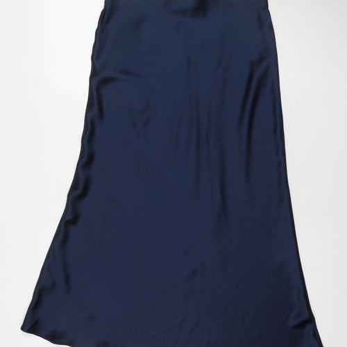 New Look Womens Blue Polyester Maxi Skirt Size 12