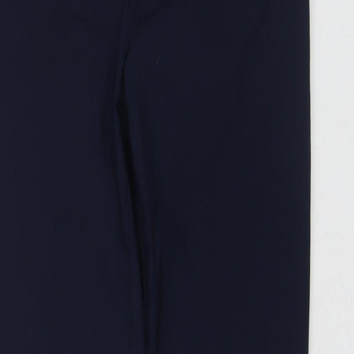 Gallery Womens Blue Viscose Trousers Size 14 L27.5 in Regular
