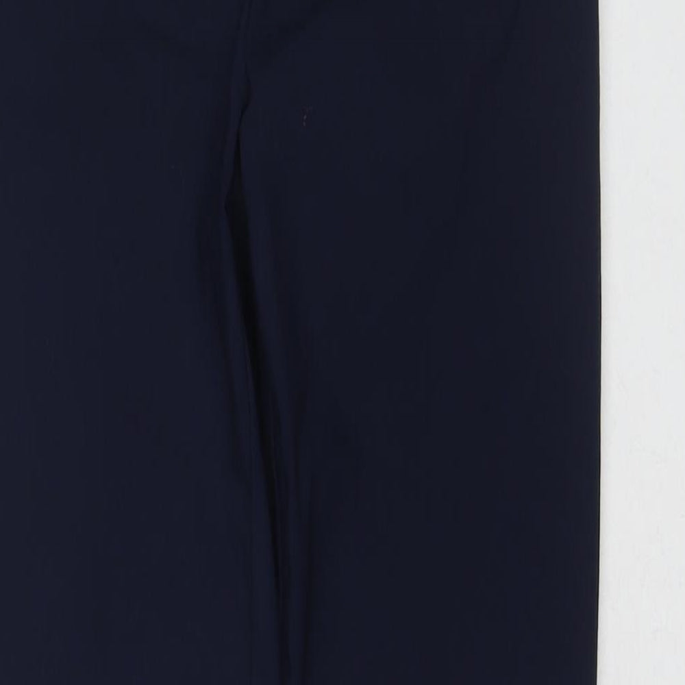 Gallery Womens Blue Viscose Trousers Size 14 L27.5 in Regular