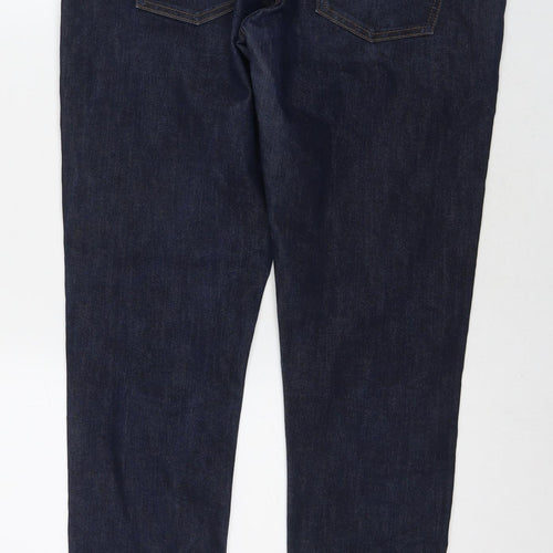 Gap Mens Blue Cotton Skinny Jeans Size 32 in L30 in Regular Zip