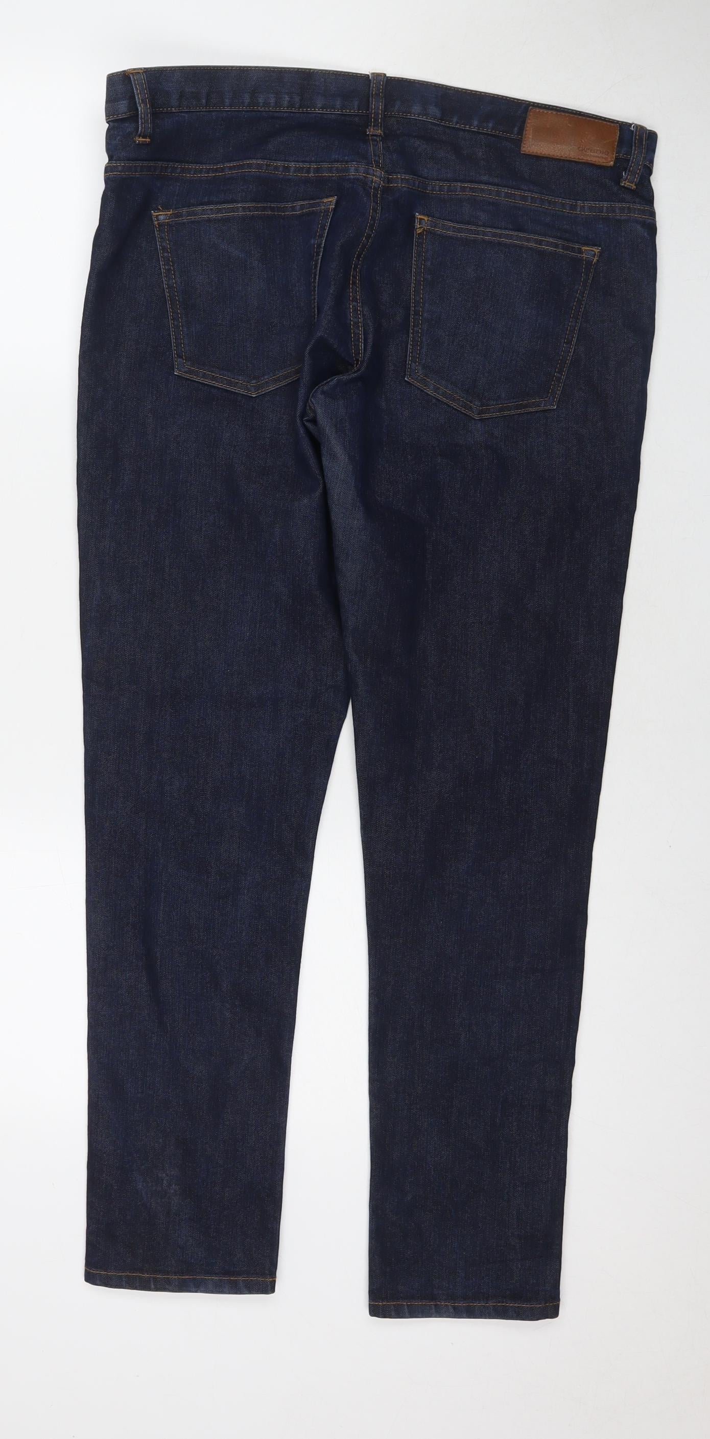 Gap Mens Blue Cotton Skinny Jeans Size 32 in L30 in Regular Zip