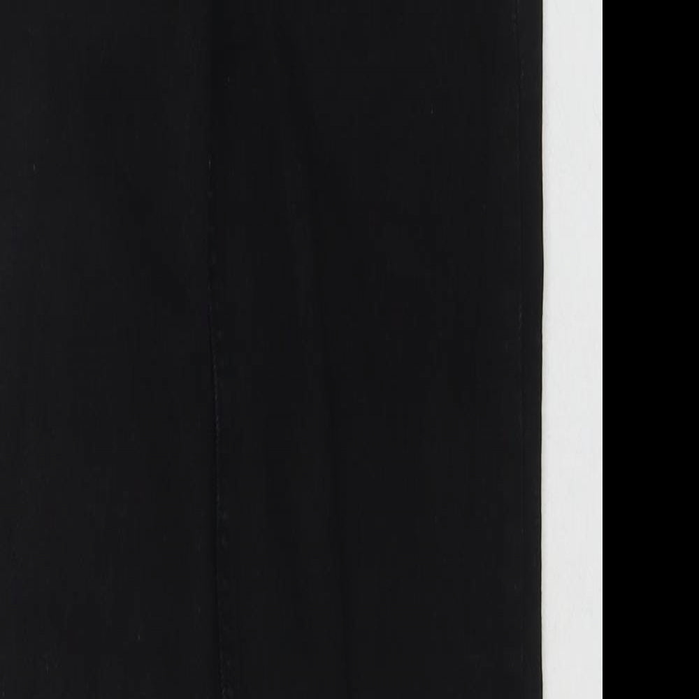 Bershka Womens Black Cotton Skinny Jeans Size 8 L28 in Regular Zip