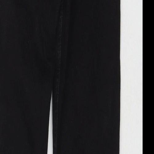 Bershka Womens Black Cotton Skinny Jeans Size 8 L28 in Regular Zip