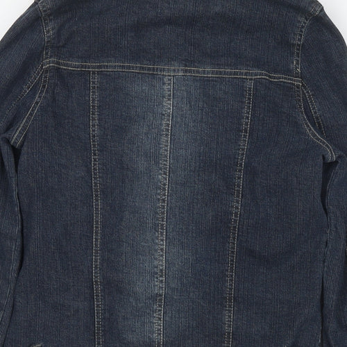 Sisters Womens Blue Jacket Size XS Zip