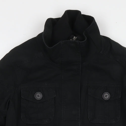 Cherokee Womens Black Parka Jacket Size 8 Zip