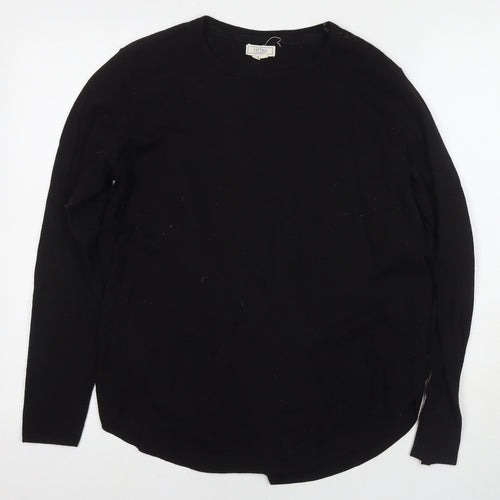 Fat Face Womens Black Roll Neck Polyester Pullover Jumper Size 14