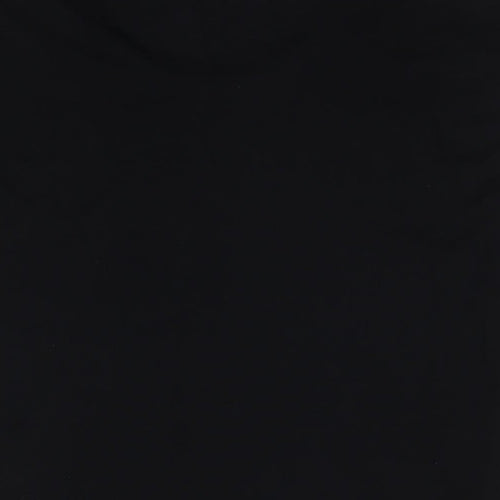 Dorothy Perkins Womens Black Nylon Basic Tank Size 14 Round Neck - Sequin Detail