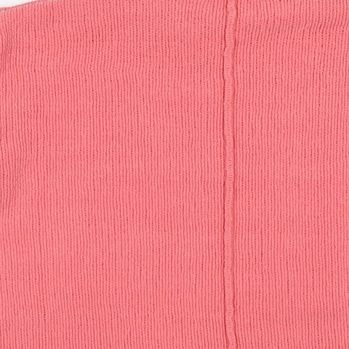 Marks and Spencer Womens Pink Round Neck Polyester Pullover Jumper Size M