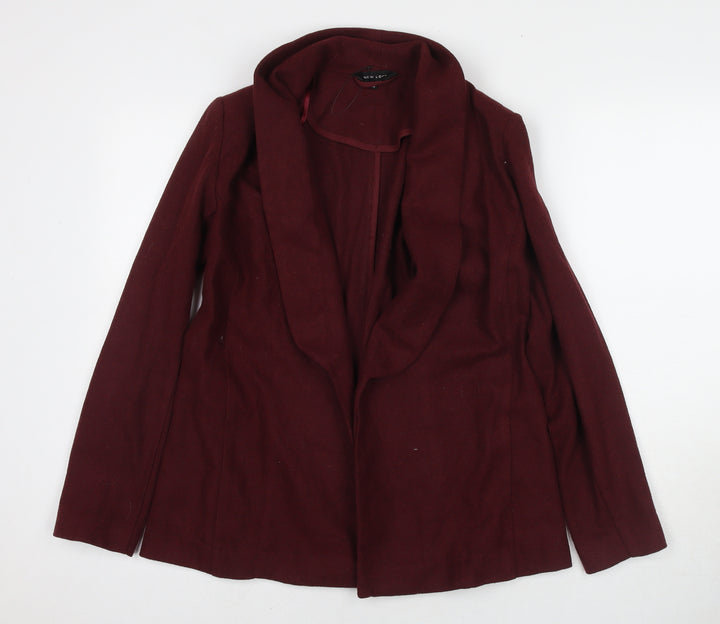 New Look Womens Red Kimono Blazer Size 10