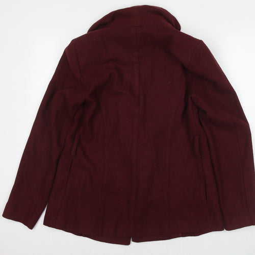 New Look Womens Red Kimono Blazer Size 10
