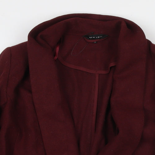 New Look Womens Red Kimono Blazer Size 10